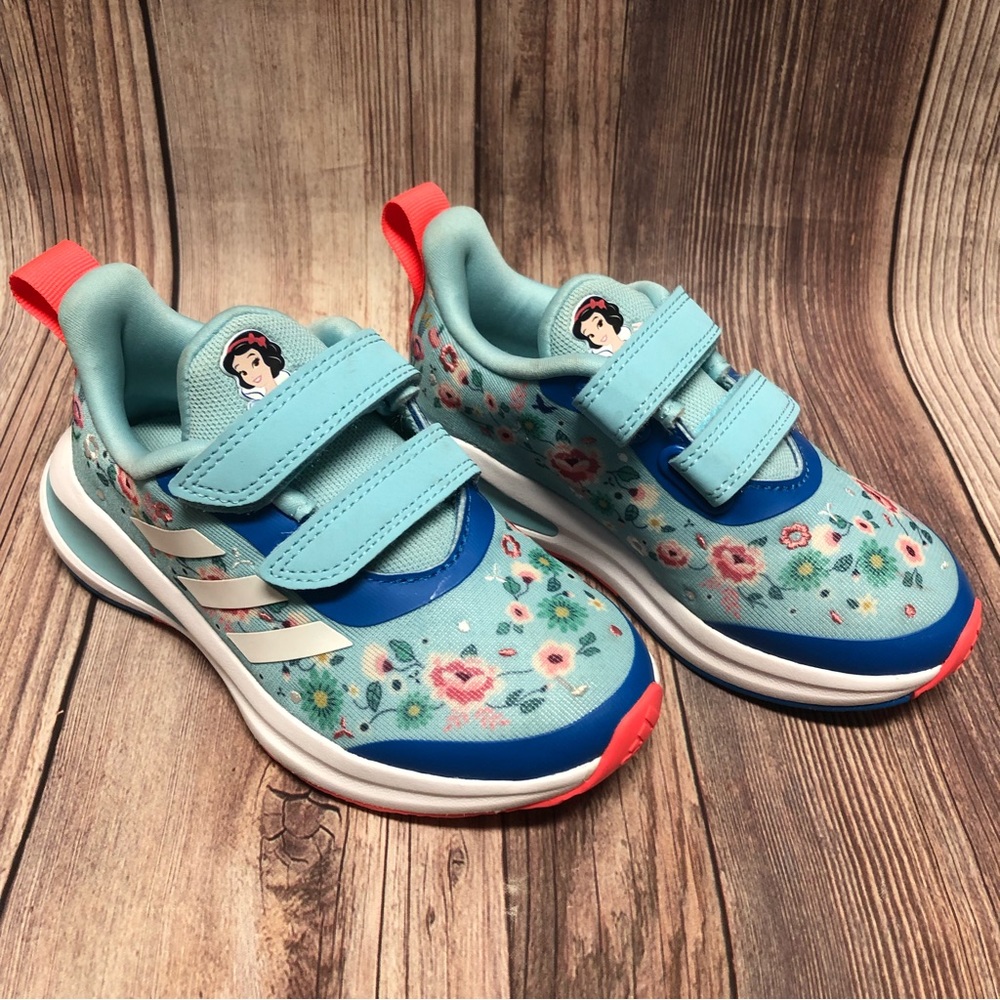 Adidas X Disney Snow White Fortarun Sneakers Size 11 Kids - Picture 1 of 9